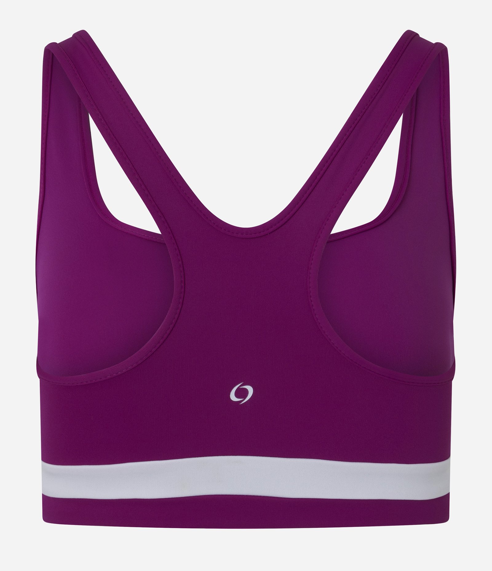 Top Nadador Esportivo em Microfibra com Barra Contrastante e Lettering Roxo 2