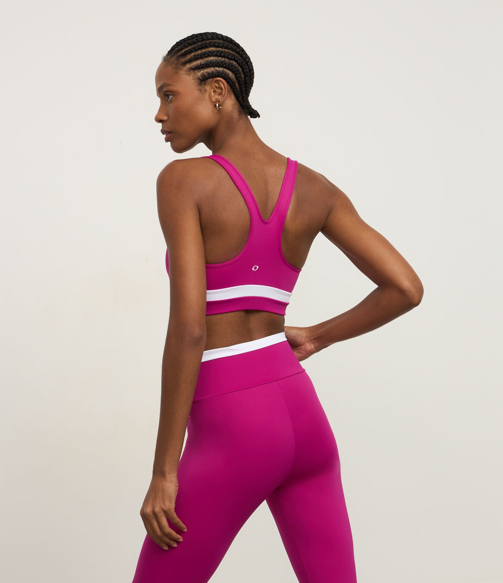 Top Nadador Esportivo em Microfibra com Barra Contrastante e Lettering Roxo 4