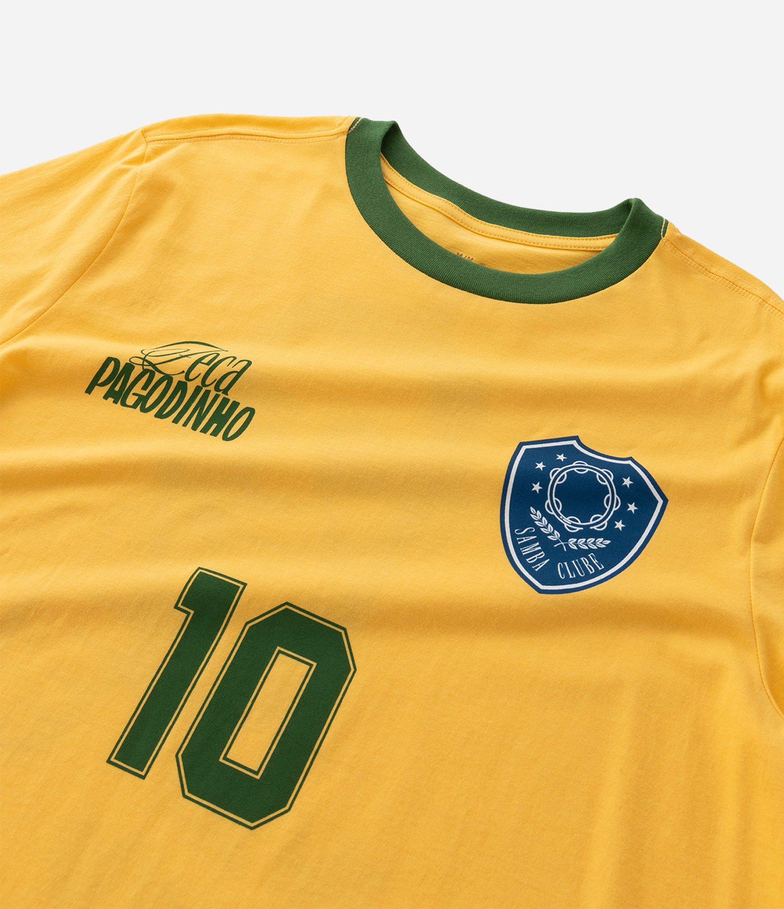 Camiseta Regular em Algodão com Estampa Zeca Pagodinho Amarelo 3