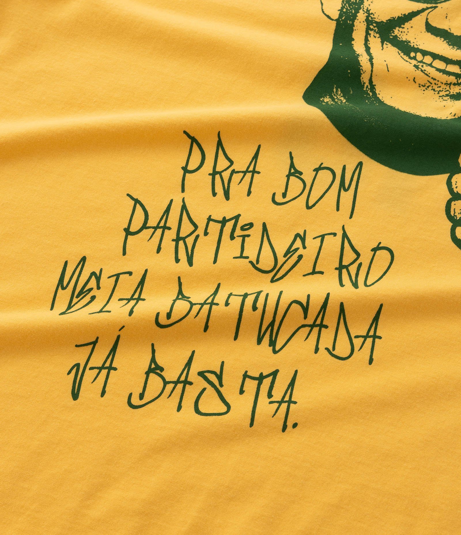 Camiseta Regular em Algodão com Estampa Zeca Pagodinho Amarelo 4