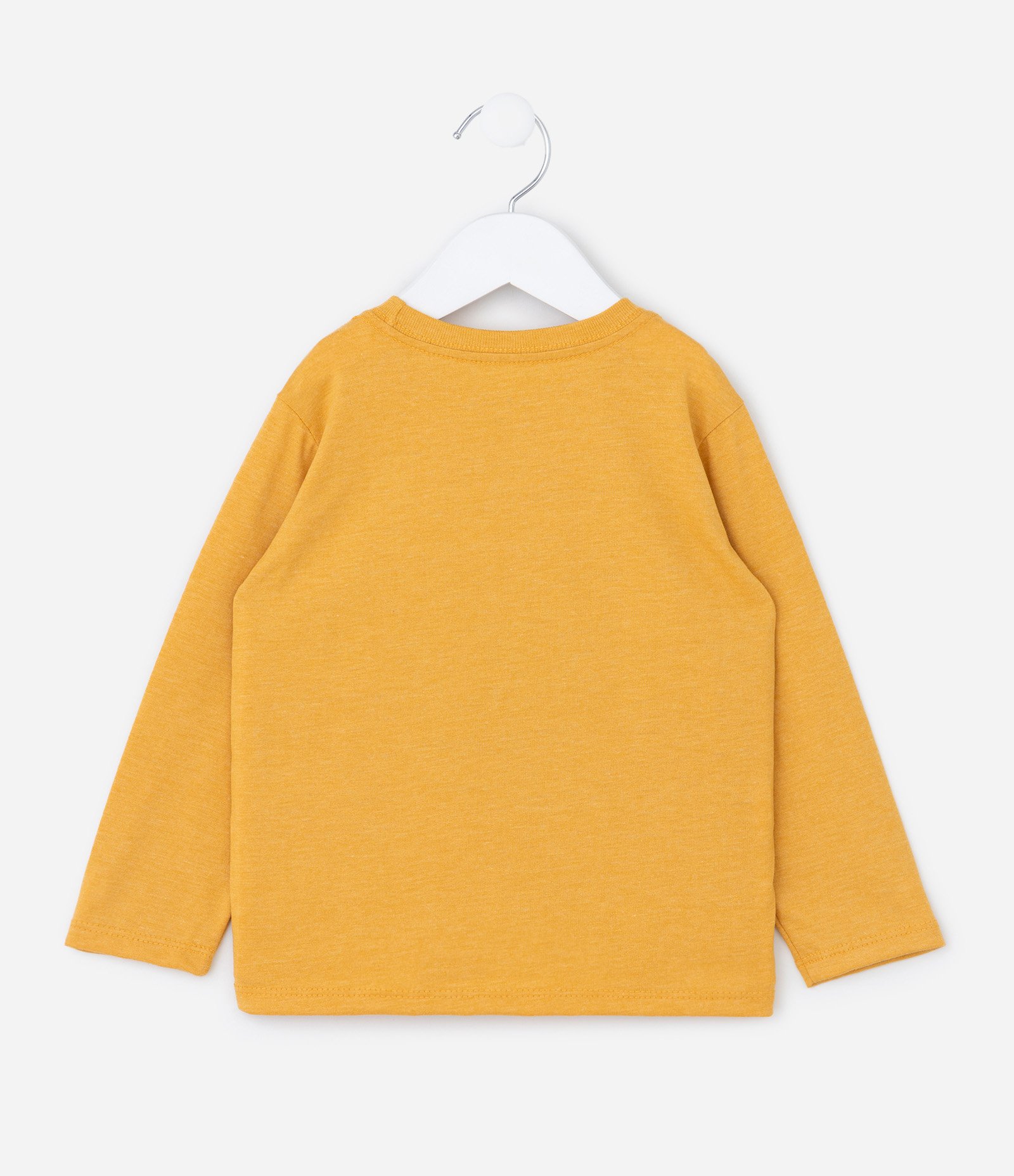 Camiseta Infantil com Estampa de Tigre Futebol Americano - Tam 1 a 6 Anos Amarelo 2