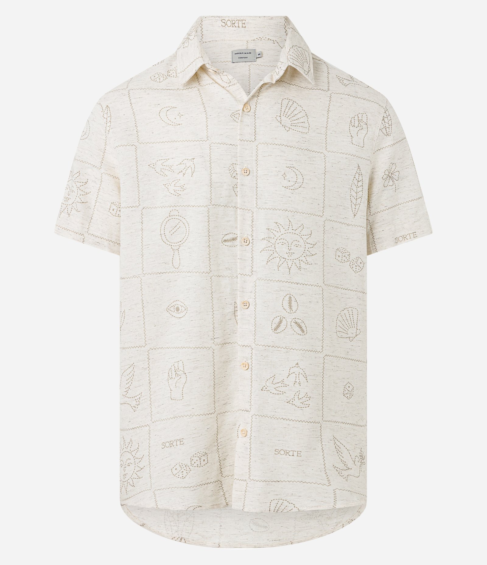 Camisa Regular em Algodão com Bordado Floral Branco 9