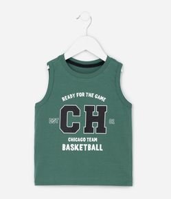 Regata  Infantil com Estampa de Baseball - Tam 1 a 6 Anos