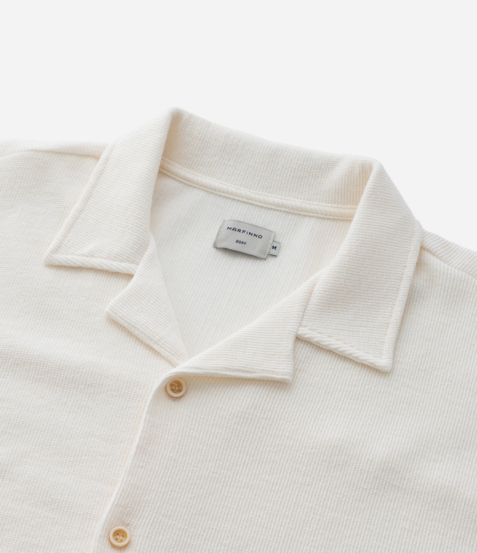 Camisa Boxy em Tricoline com Estampa Praia Tropical Branco 9