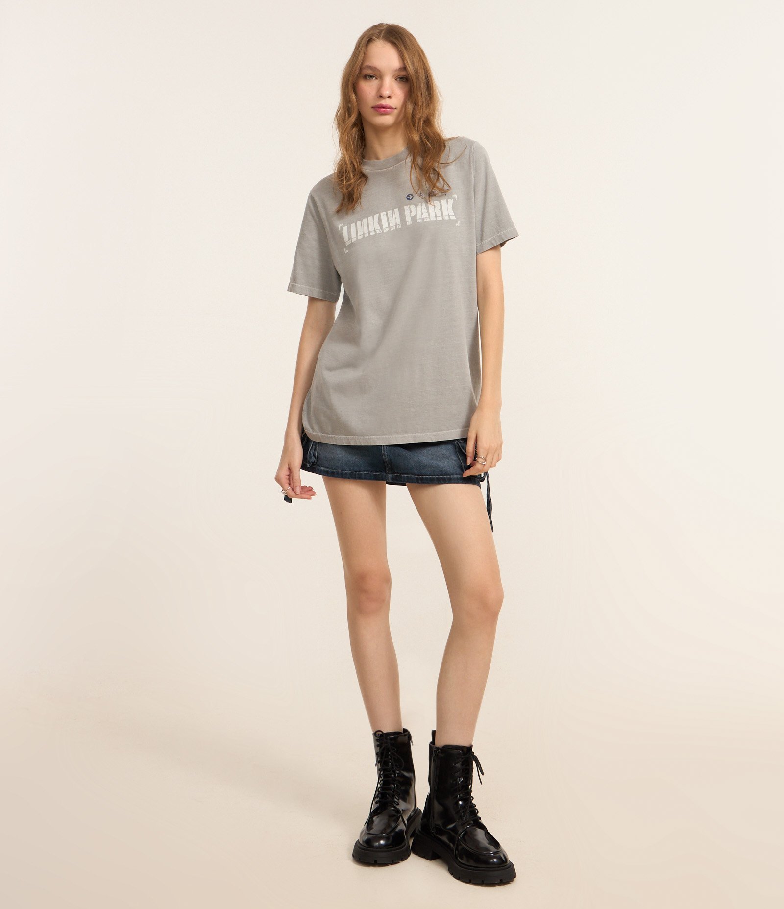 Camiseta T-shirt com Estampa Linkin Park Cinza 2