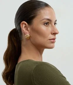 Kit 03 Brincos Médios em Metal com Diferentes Formatos