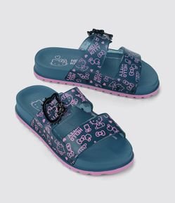 Chinelo Infantil com Tiras Largas e Estampa Hello Kitty Grendene - Tam 25 ao 33