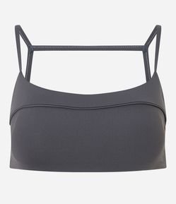 Top Esportivo com Bojo e Alças Transpassadas nas Costas