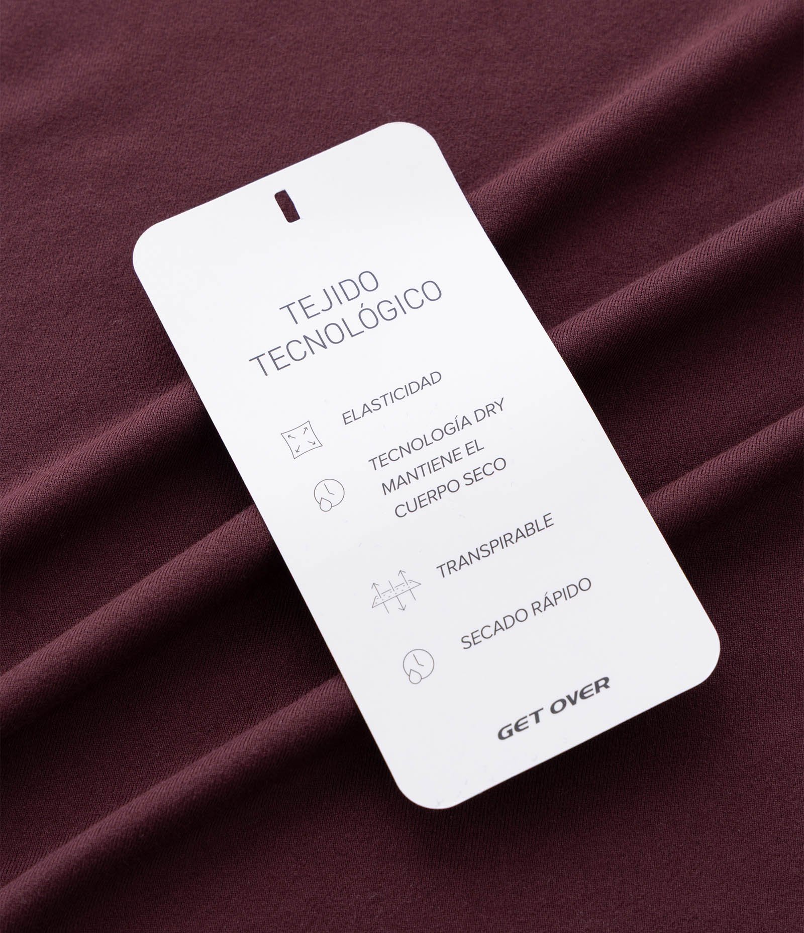 Regata Esportiva com Tecnologia Dry e Lettering em Gel bordô 8