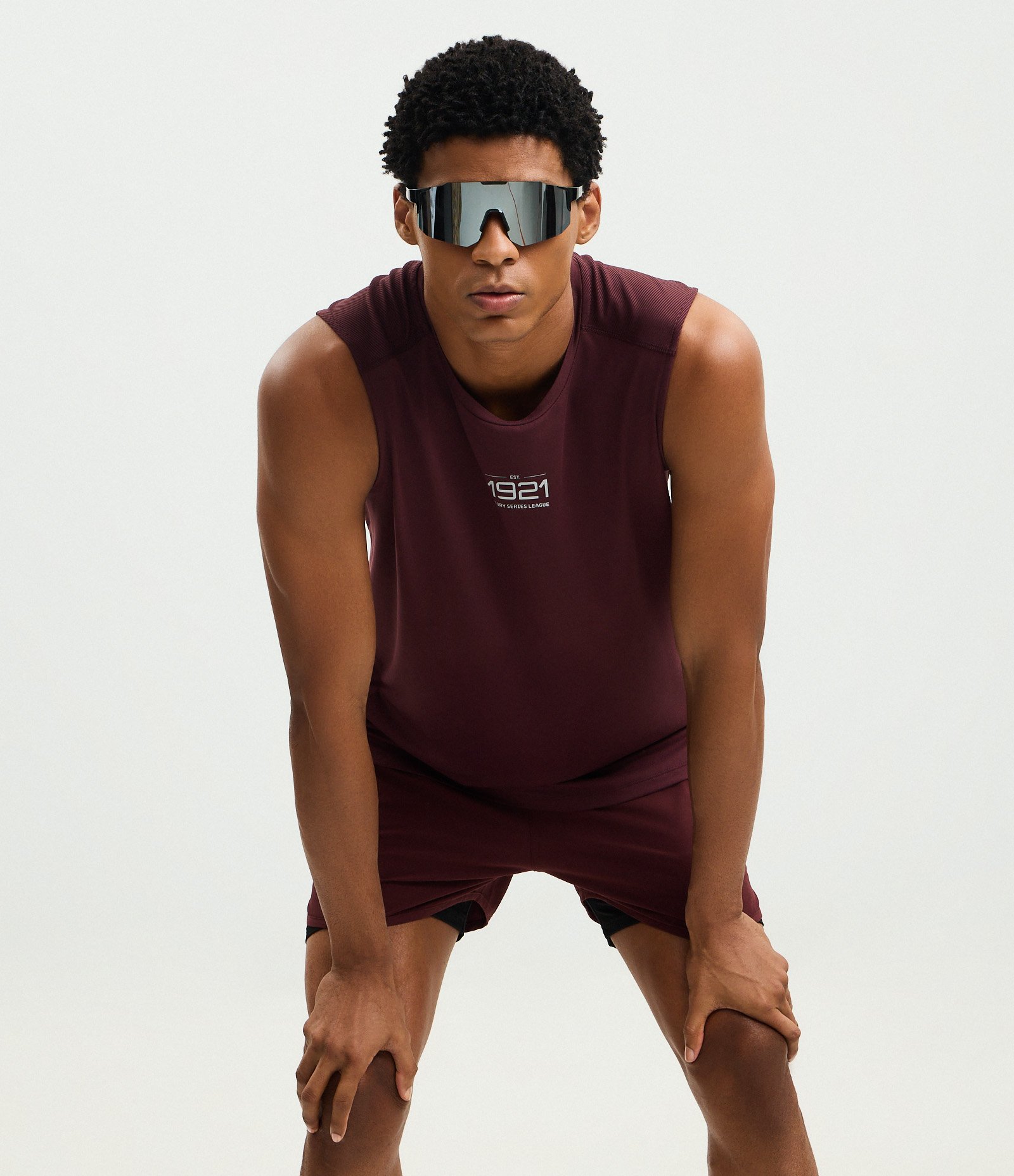 Regata Esportiva com Tecnologia Dry e Lettering em Gel bordô 4