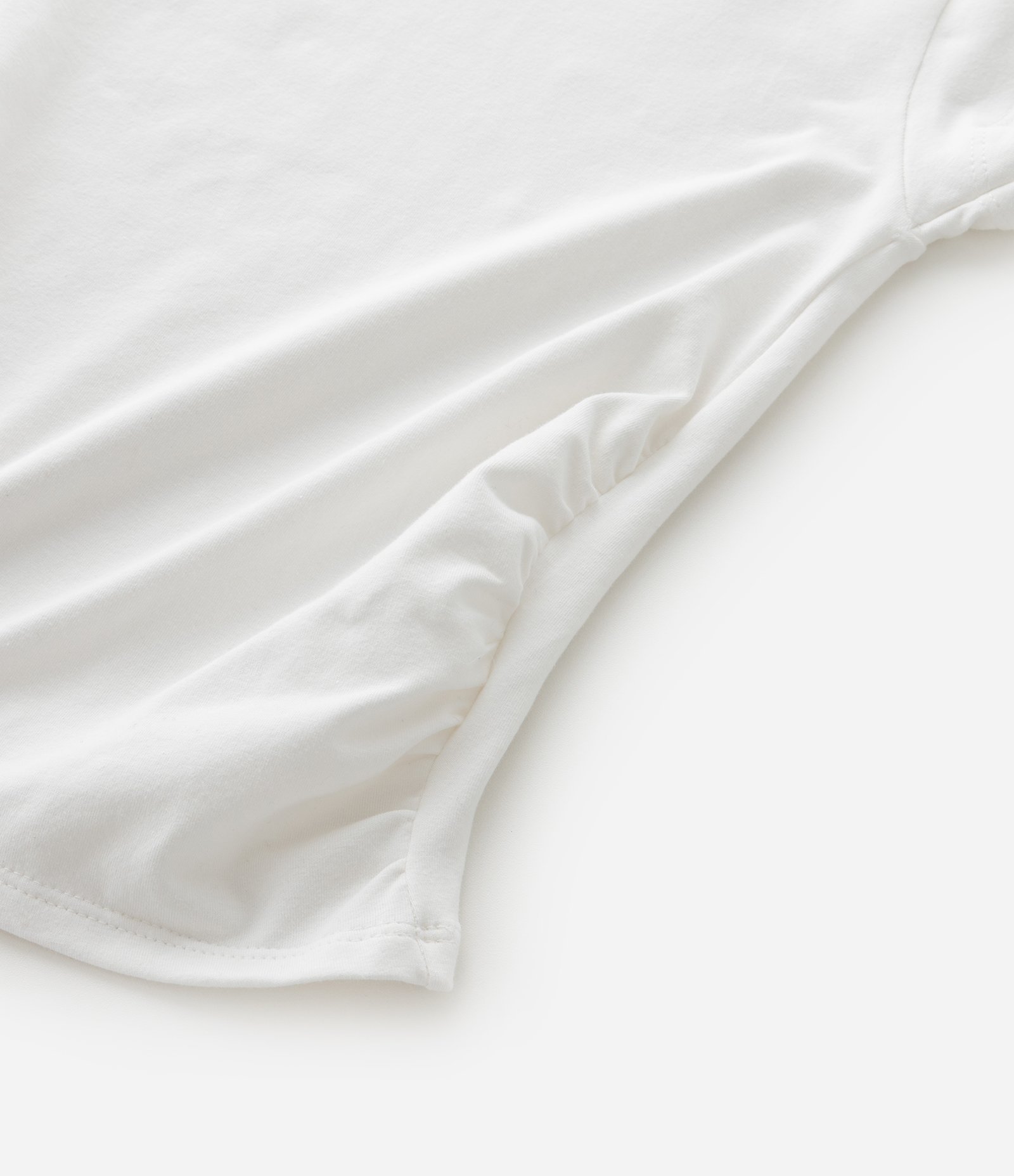 Blusa Infantil em Algodão com Drapeado Lateral - Tam 5 a 14 anos Branco 6