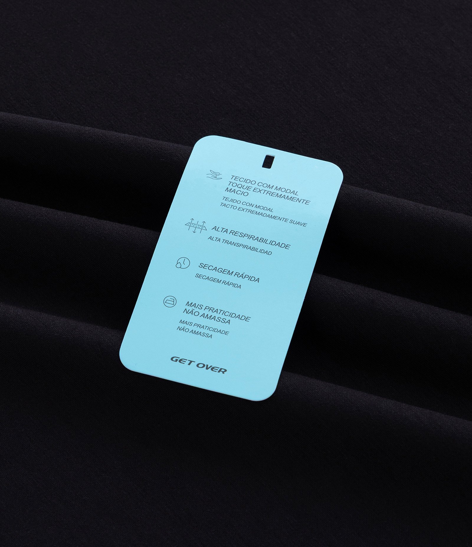 Regata Tecnologia Dry em Malha com Modal e Estampa Minimalista Preto 9