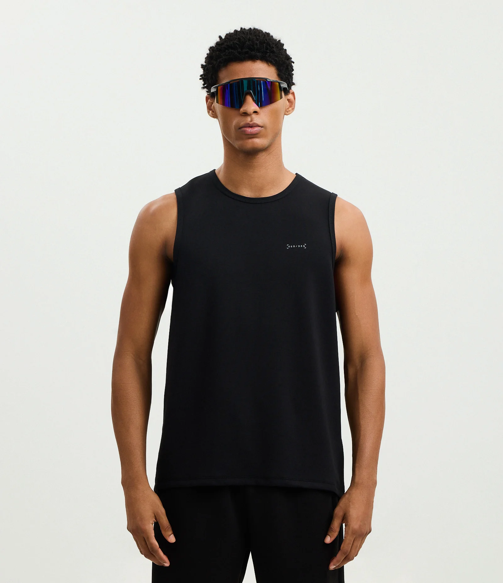 Regata Tecnologia Dry em Malha com Modal e Estampa Minimalista Preto 1