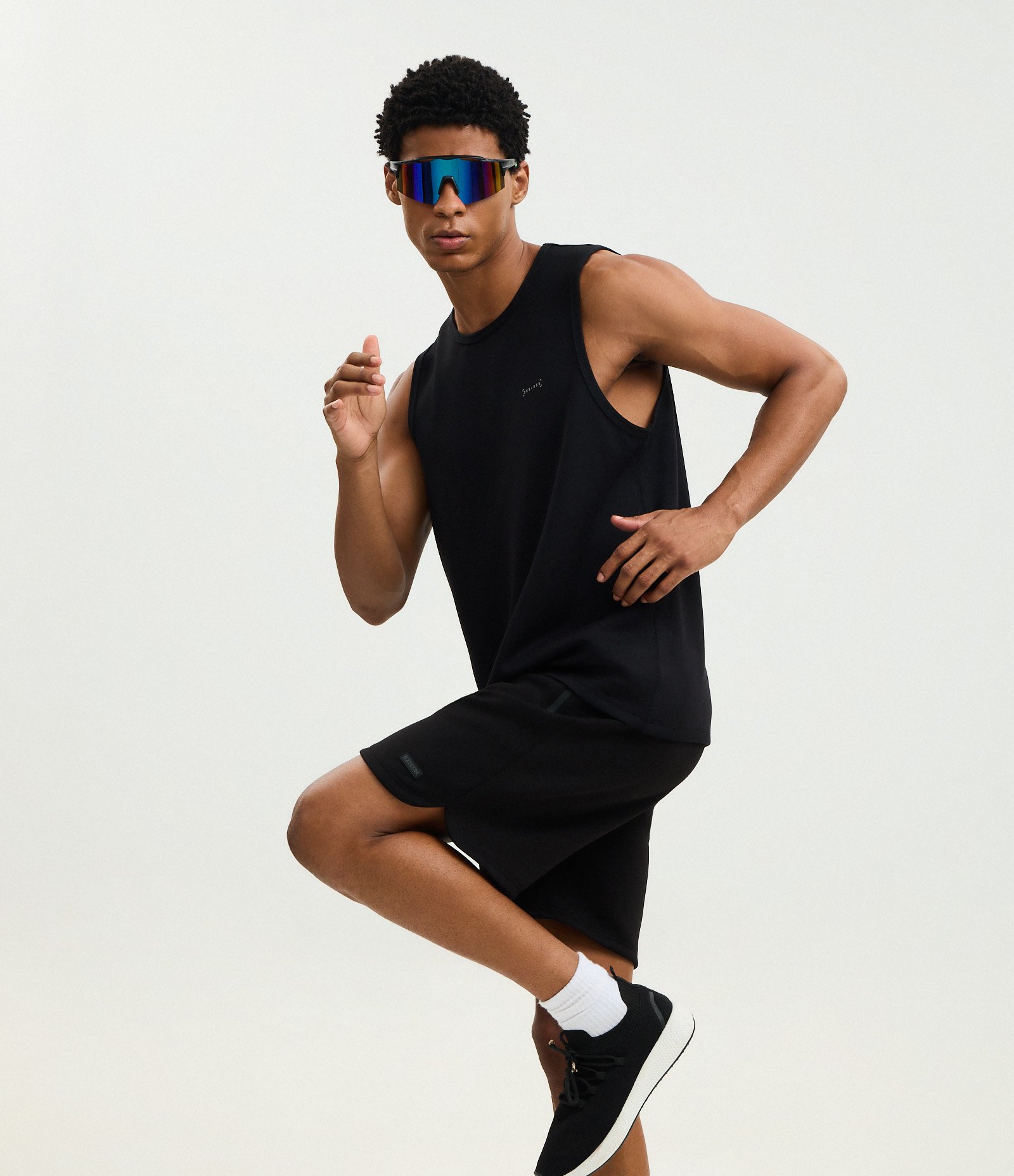 Regata Tecnologia Dry em Malha com Modal e Estampa Minimalista Preto 4