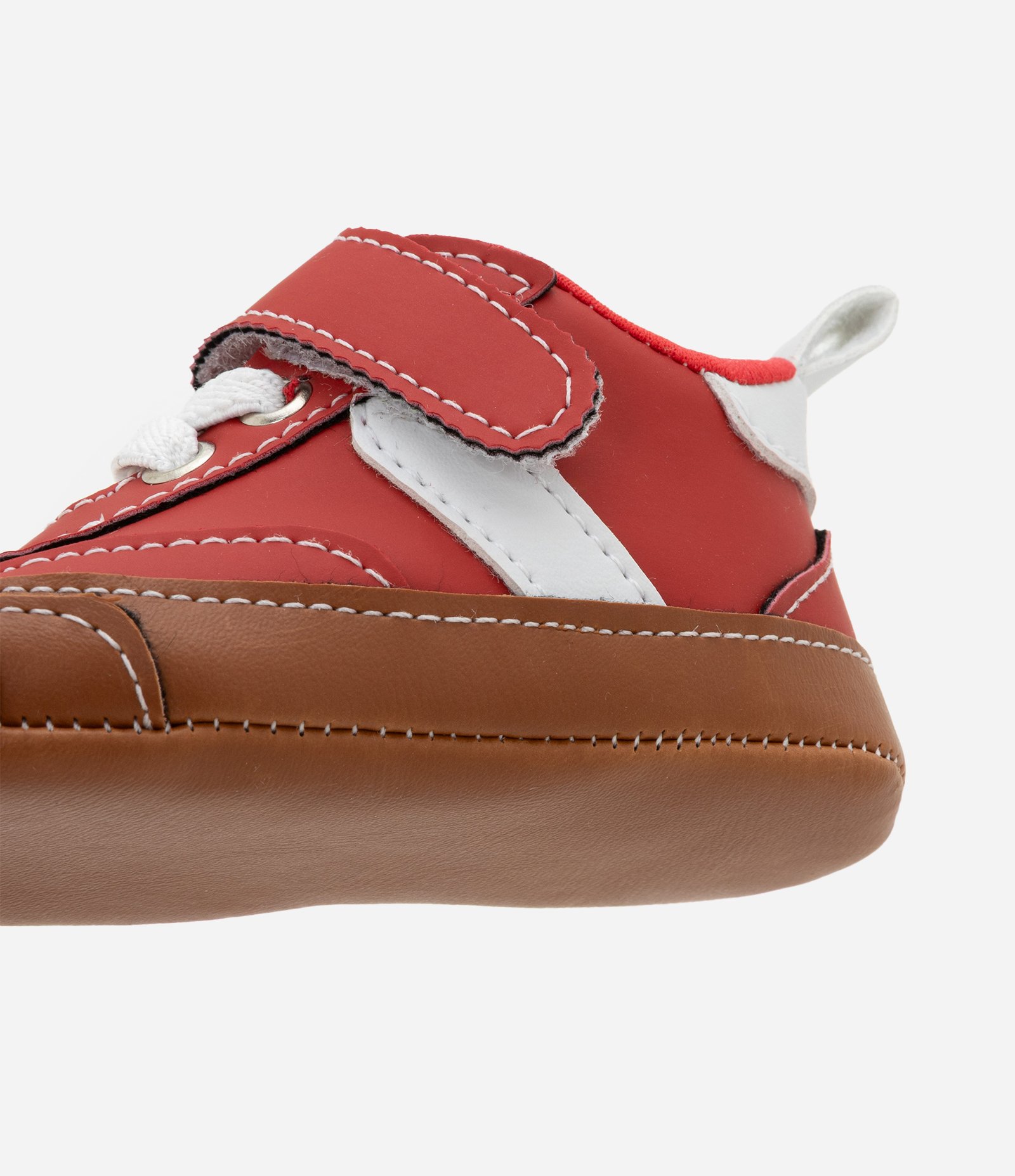 Tênis Infantil em PU com Recortes - Tam 15 a 19 Vermelho 3