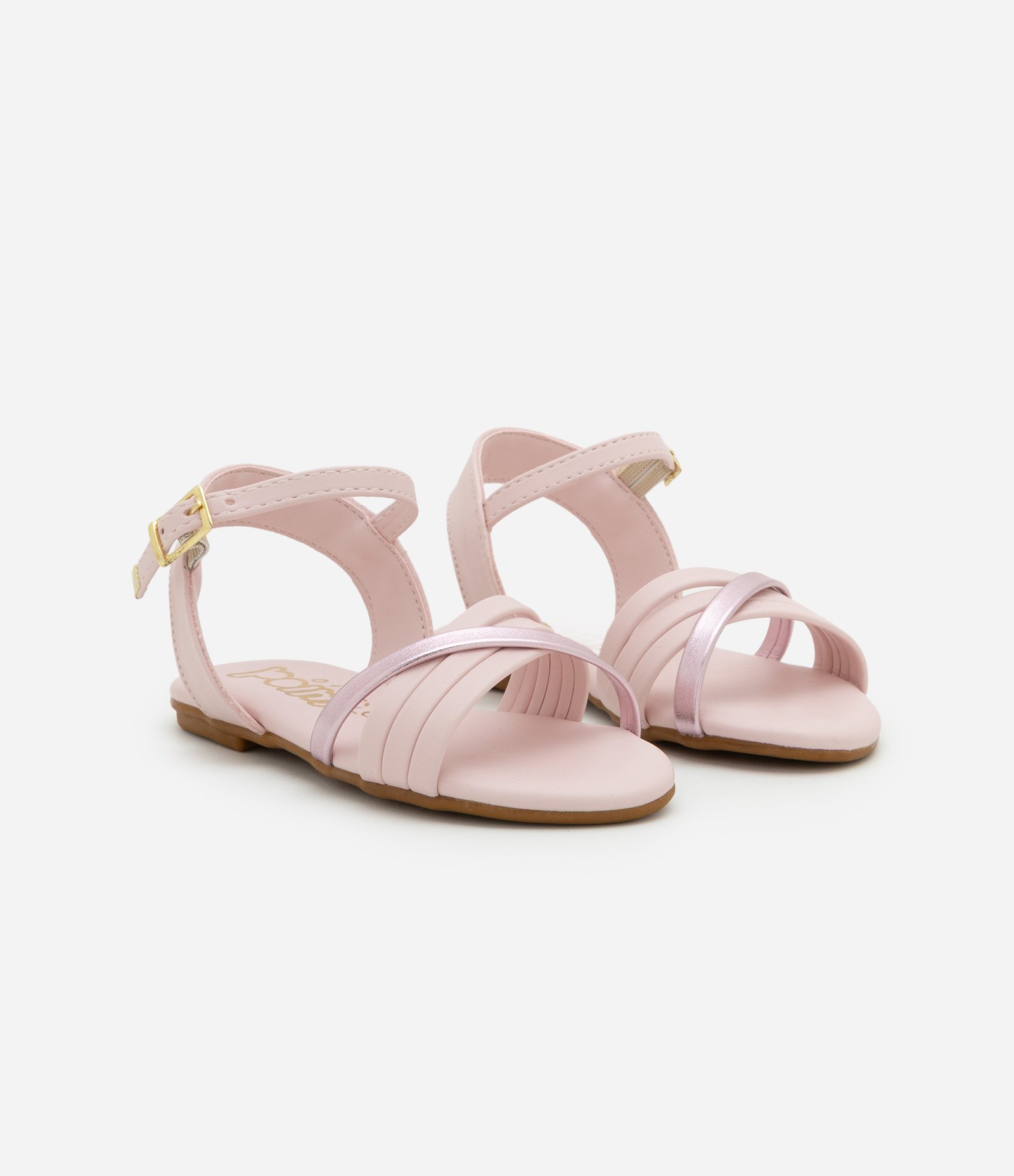 Sandália Infantil em PU com Tiras - Tam  20 ao 24 
 20 ao 24 Rosa 1