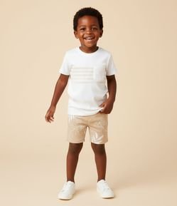 Conjunto Infantil em Algodão com Estampa de Folhagens - Tam 1 a 6 Anos