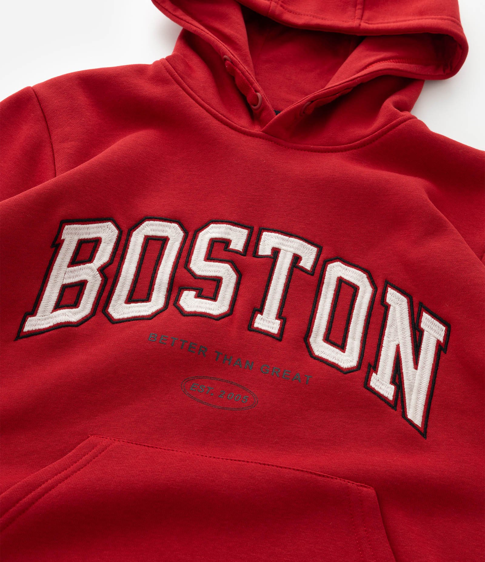 Casaco Infantil com Bordado Boston – Tam 5 a 14 Anos Vermelho 7