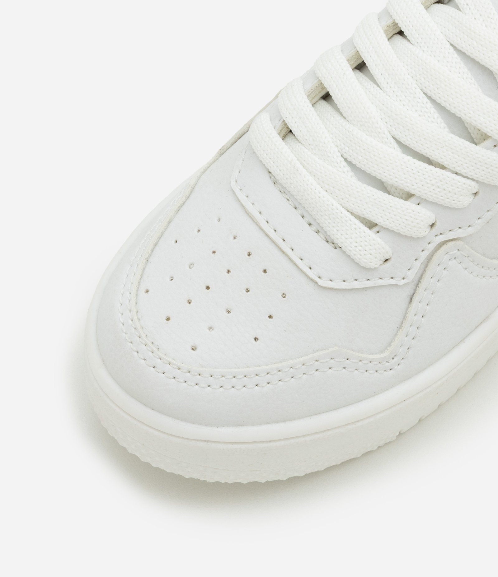 Tênis Infantil em PU com Recortes  - Tam 28 ao 36 Branco 4