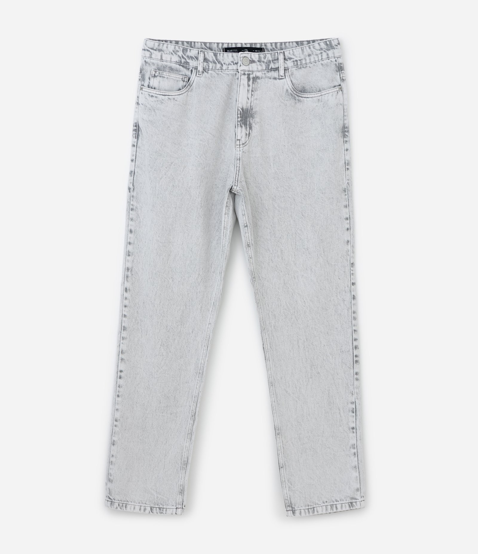 Calça Loose em Jeans Cinza 5