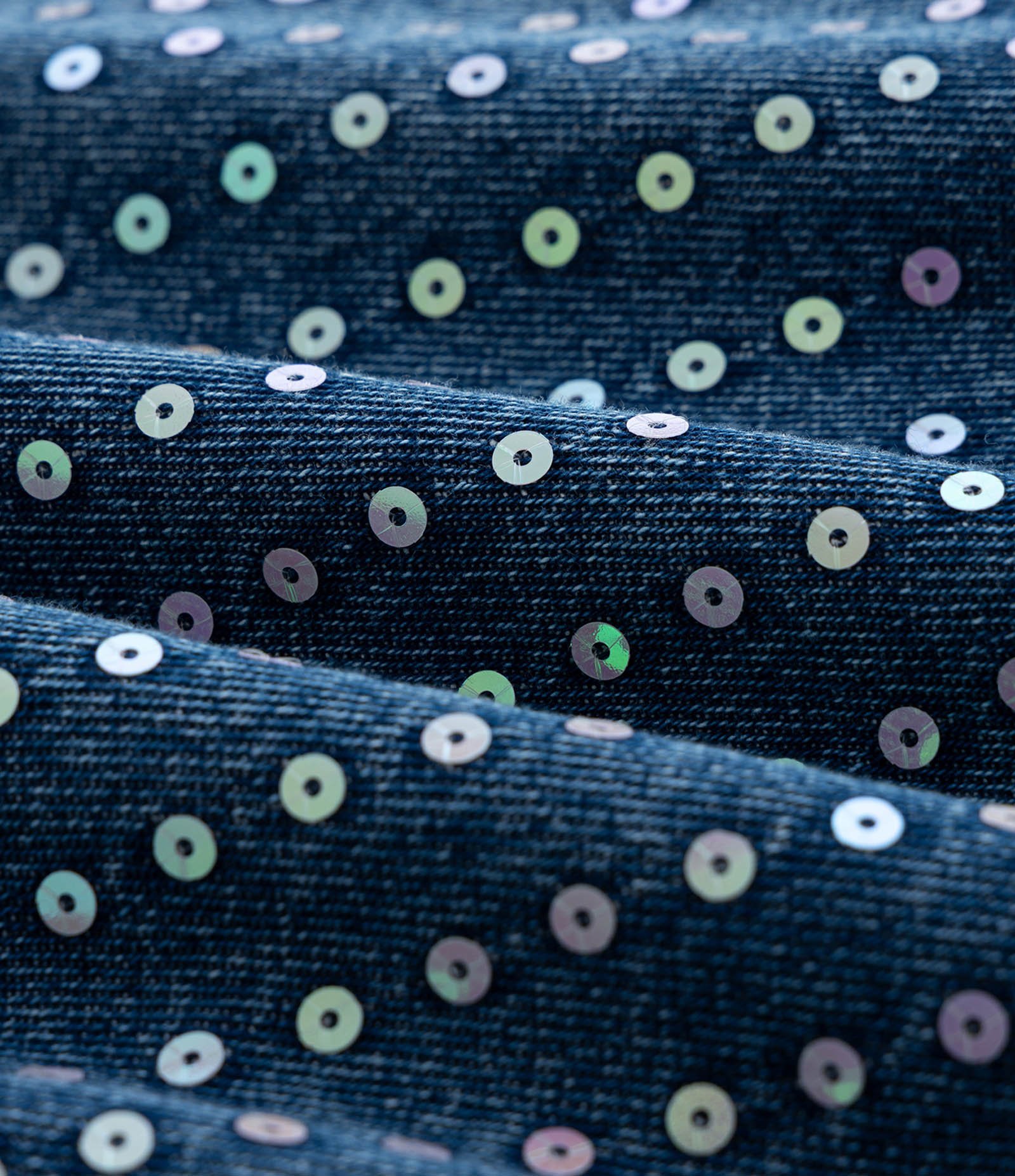 Short Mom em Jeans com Paetês Curve & Plus Size Azul 9