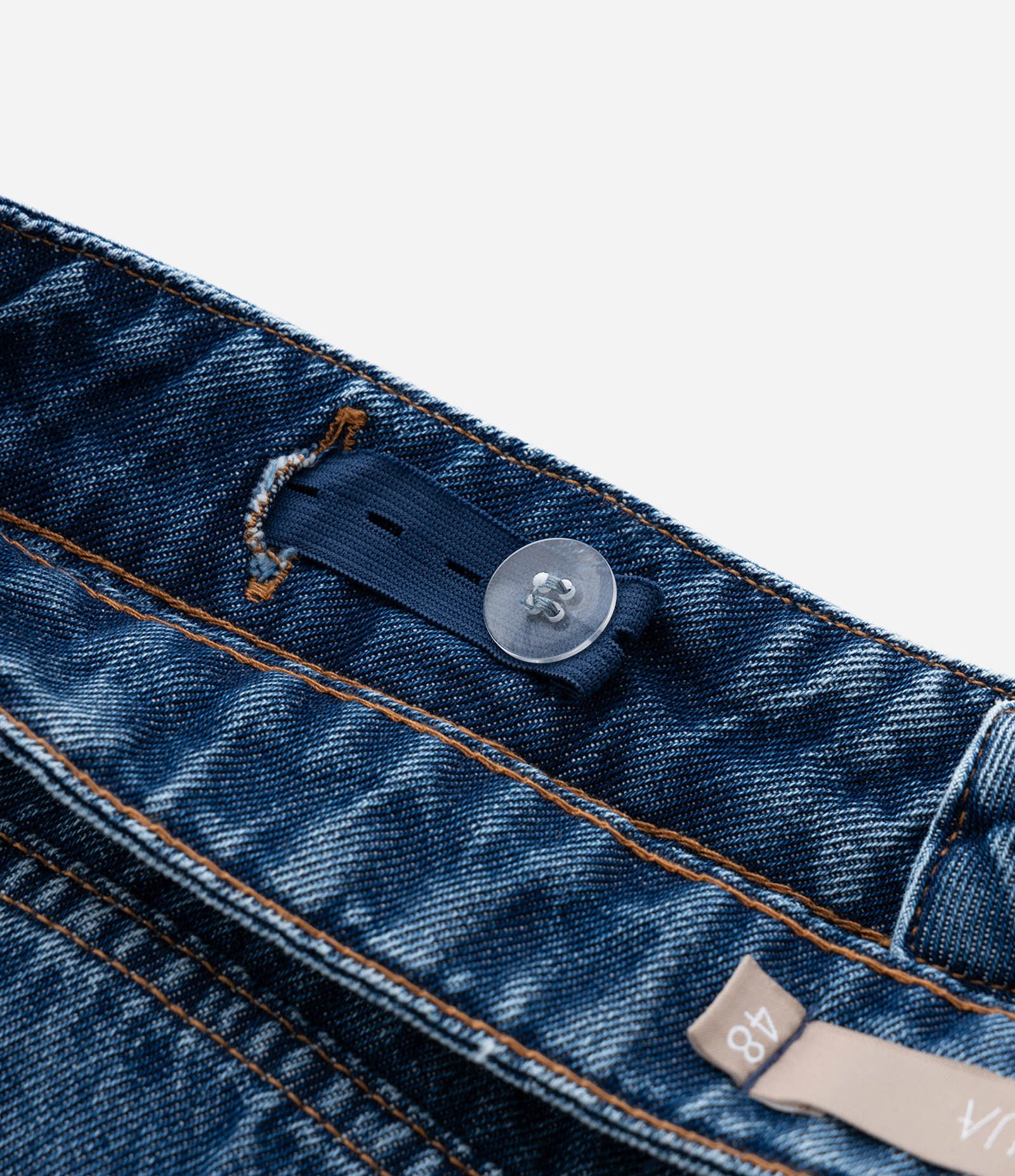 Short Mom em Jeans com Paetês Curve & Plus Size Azul 11