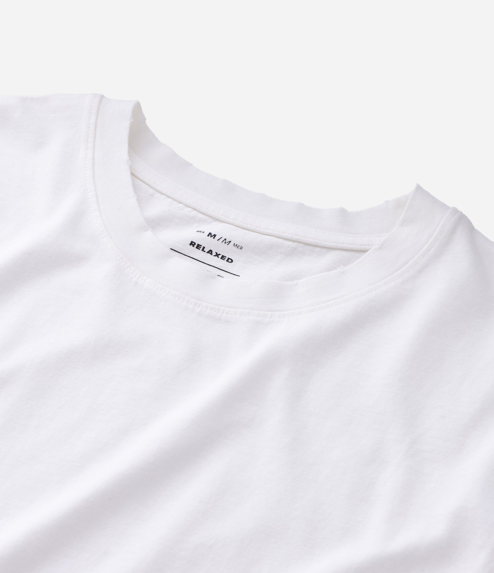 Regata em Algodão com Cava e Gola com Puídos Branco 5