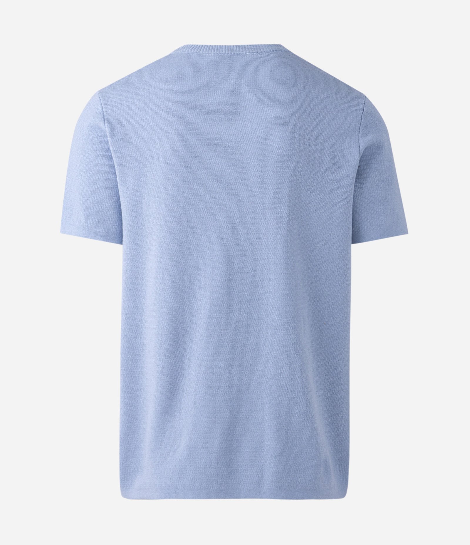 Camiseta Melange com Efeito em Tricô Azul Claro 5