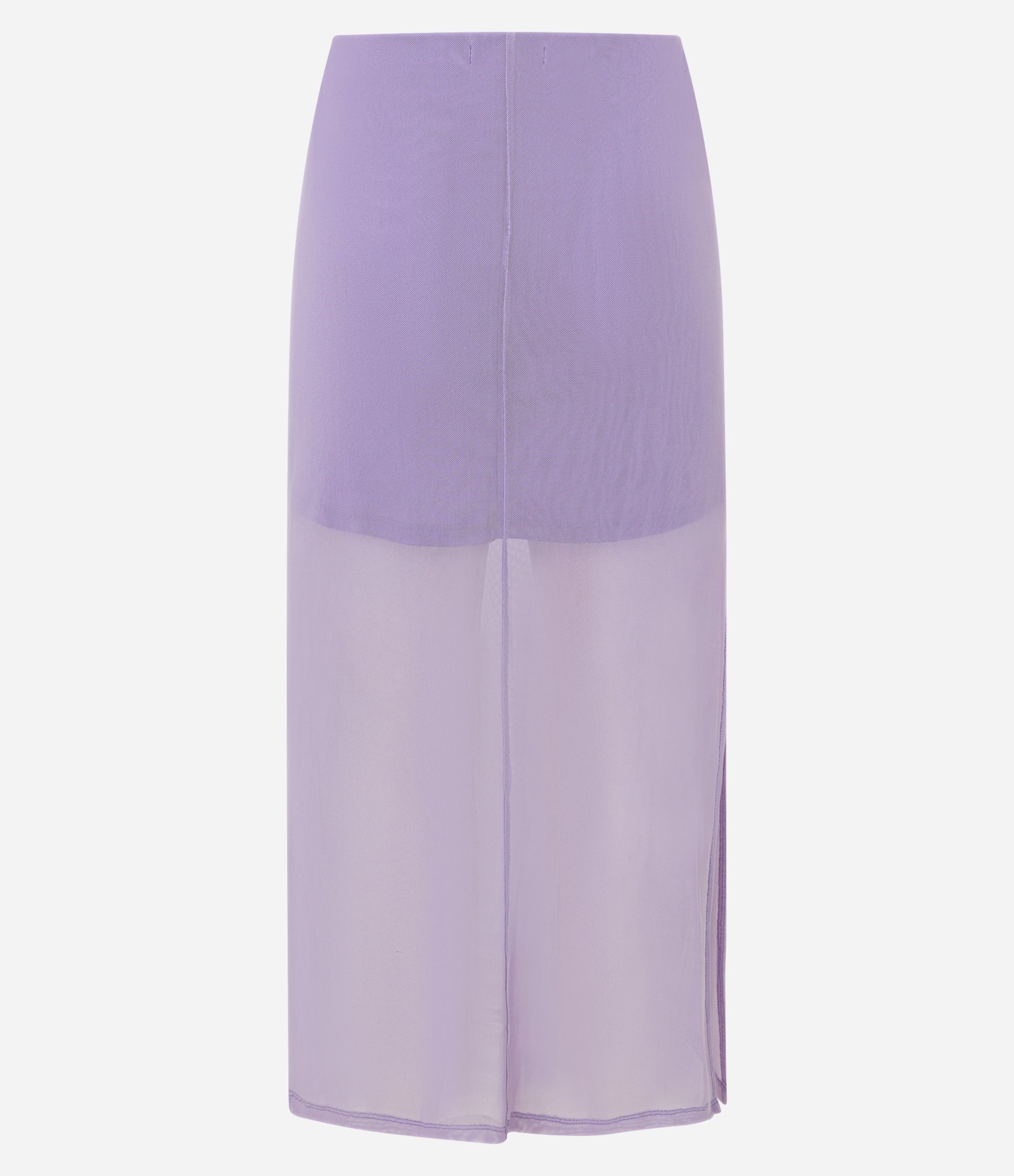 Saia Lápis New Midi em Tule Lilás 7