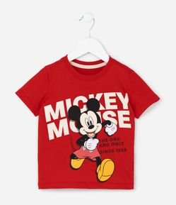 Camiseta Infantil com Estampa do Mickey Mouse - Tam 1 a 5 anos