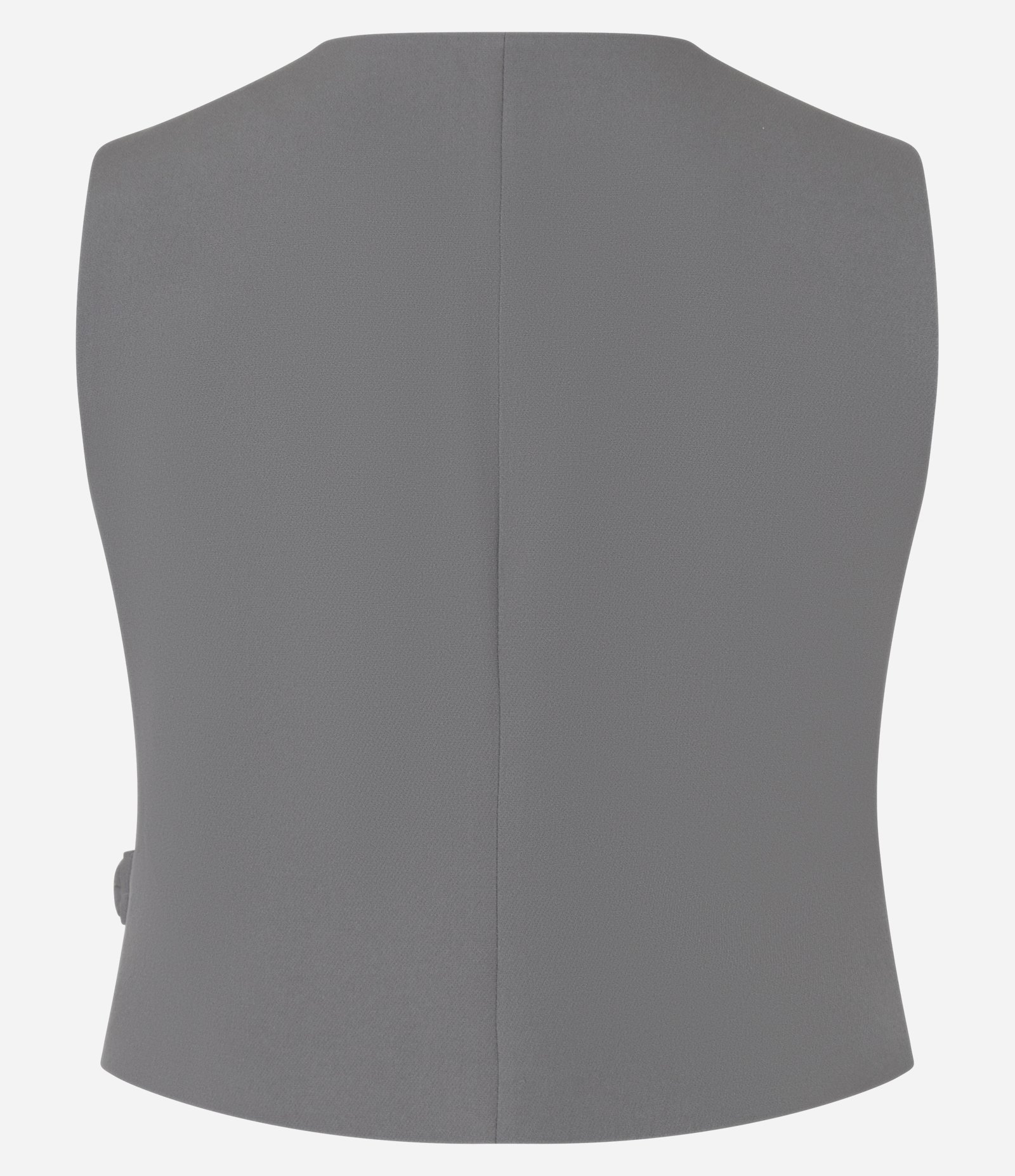 Colete Alfaiataria Cintura e Cinto Cinza 6