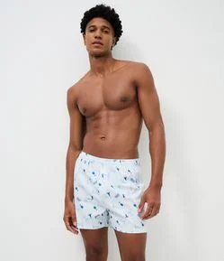 Cueca Samba Canção em Tricoline com Estampa Pernalonga & Patolino