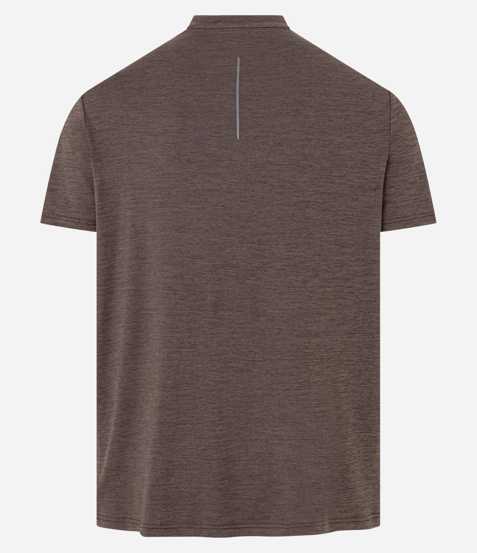 Camiseta Esportiva com Tecnologia Dry e Detalhes Refletivos Marrom 4