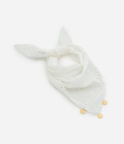 Lenço Triangular em com Medalinhas