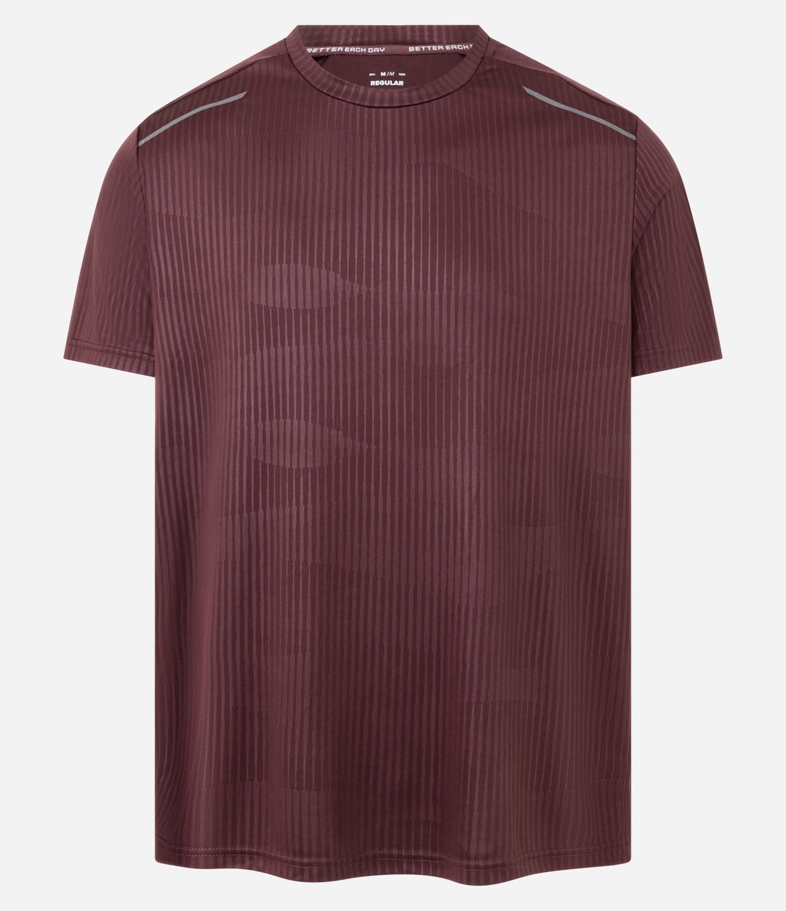 Camiseta Esportiva Regular com Tecnologia Dry Vermelho 5