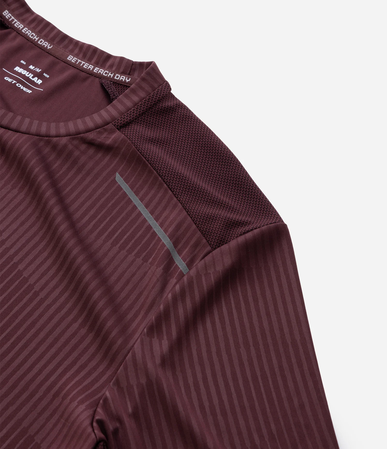 Camiseta Esportiva Regular com Tecnologia Dry Vermelho 8