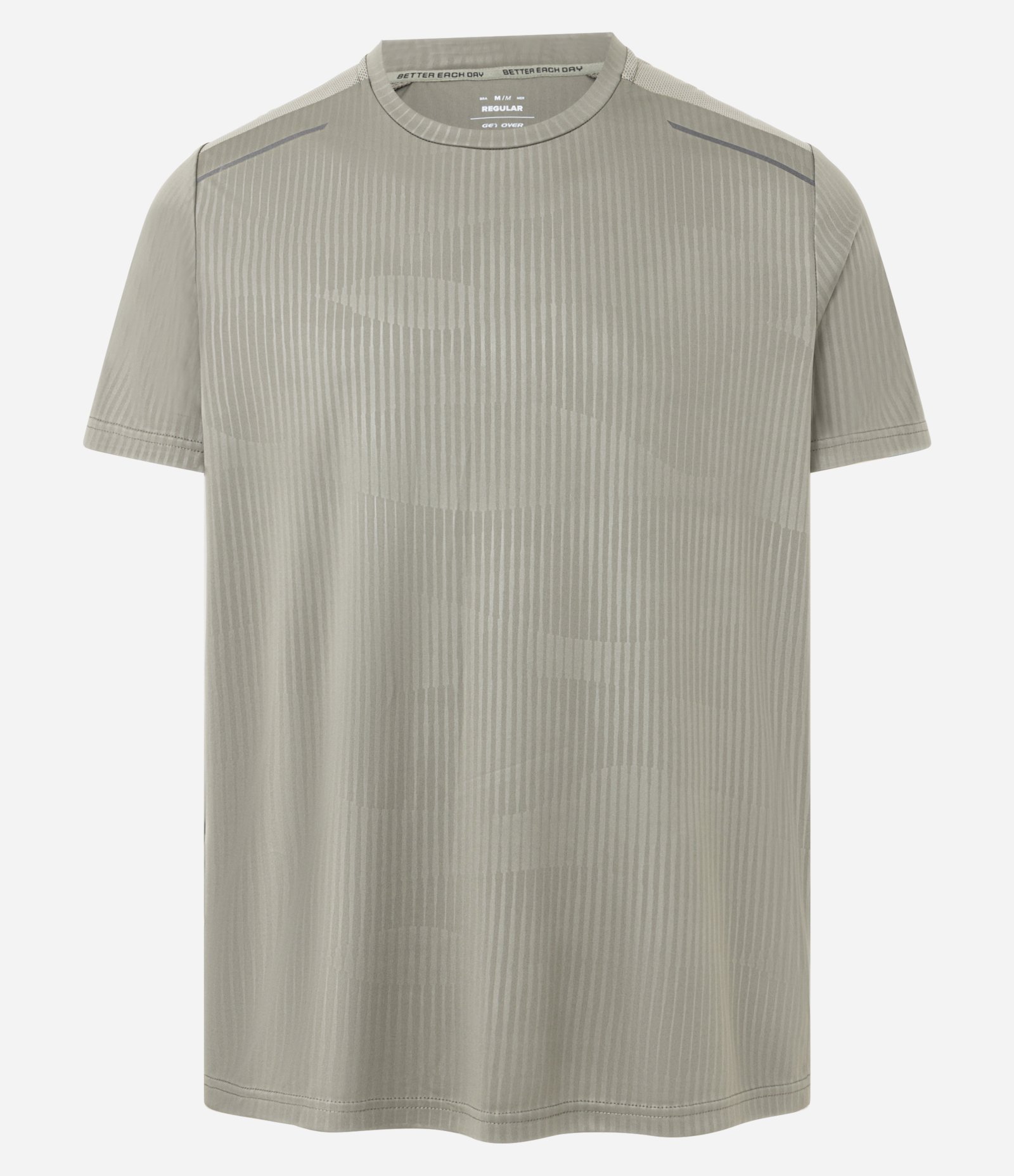 Camiseta Esportiva Regular com Tecnologia Dry Verde 1