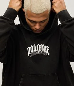 Blusão Moletom com Felpa e Lettering