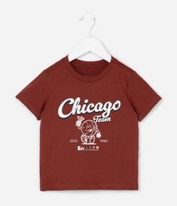 Camiseta Infantil com Estampa Chicago - Tam 1 a 6 Anos