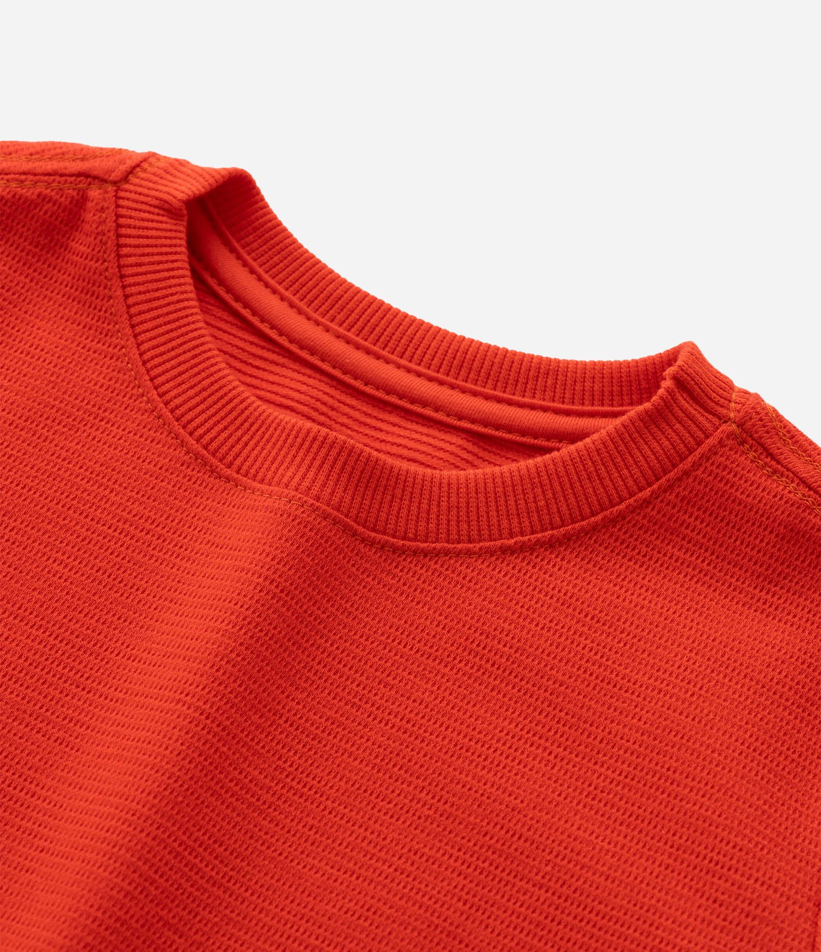 Camiseta Infantil com Recorte e Texturizada - Tam 1 a 6 Anos Vermelho 4