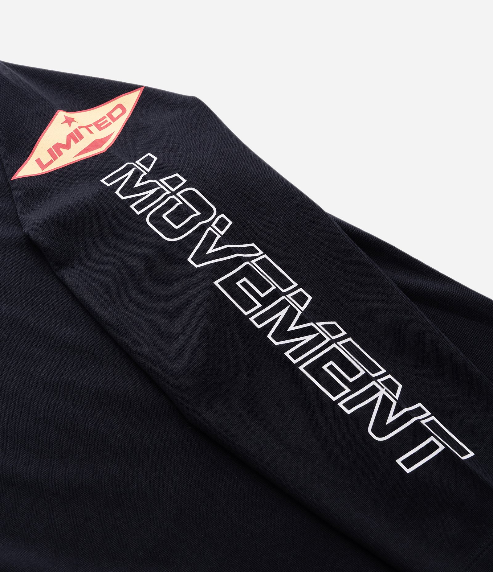 Camiseta Manga Longa em Algodão com Lettering Redefine Movement Preto 10