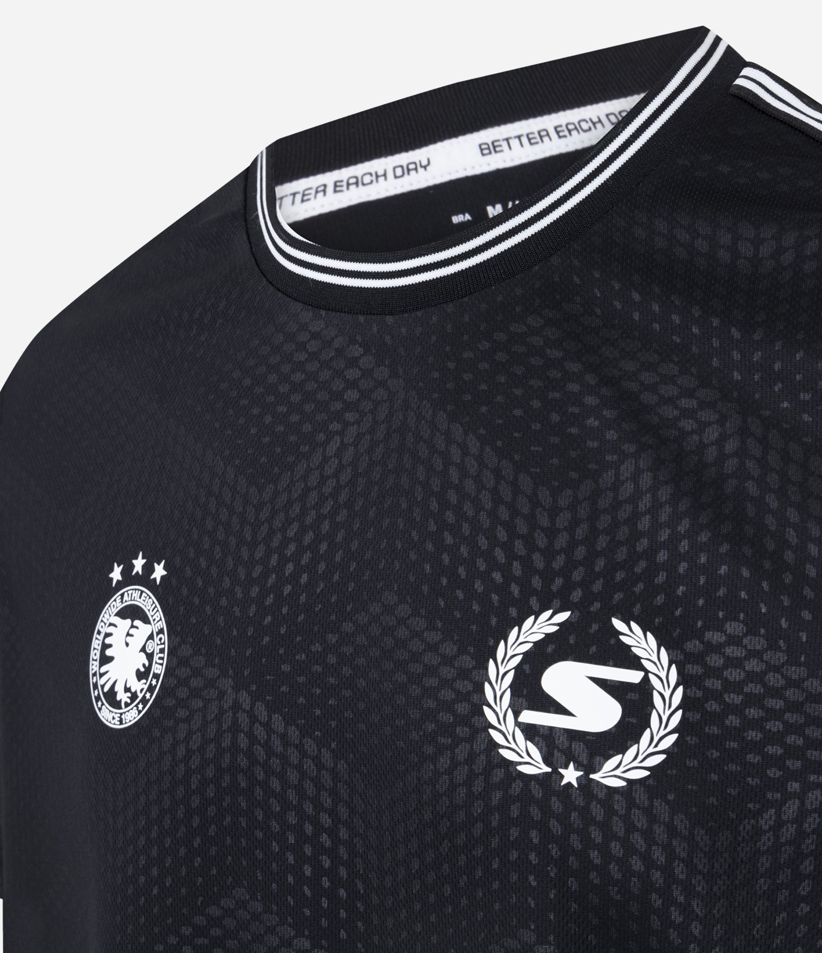 Camiseta Esportiva Regular com Tecnologia Dry e Detalhes Heatprint Preto 6