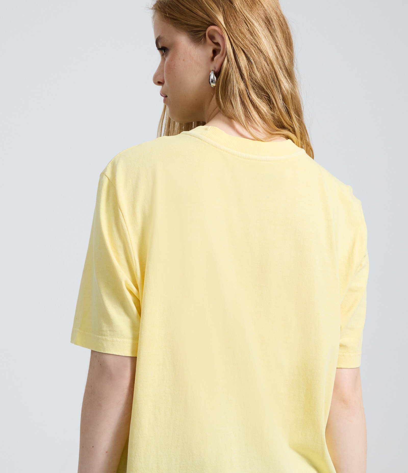 Camiseta em Algodão com Estampa Snoopy Raquet Club Amarelo 4