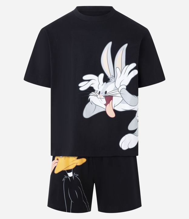 Pijama em Algodão com Estampa Looney Tunes