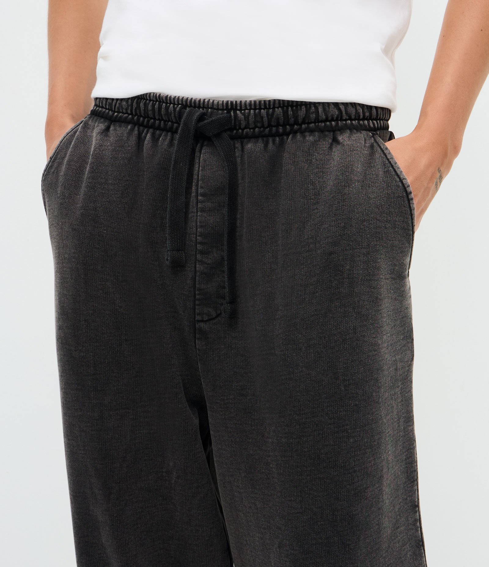 Calça em Moletom Liso Preto 7