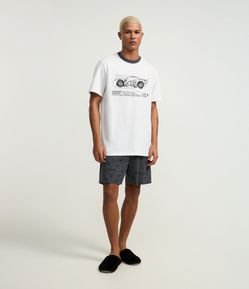 Pijama Curto com Estampa Carros