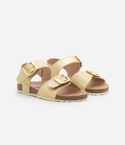 Sandália em PU Infantil com Fechamento por Fivelas - Tam 28 ao 33