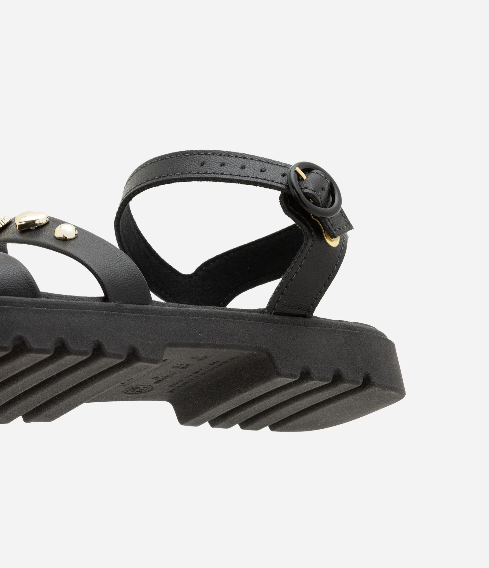 Sandália Infantil Tratorada com Tachinhas Aplicadas - Tam 28 ao 34 Preto 3