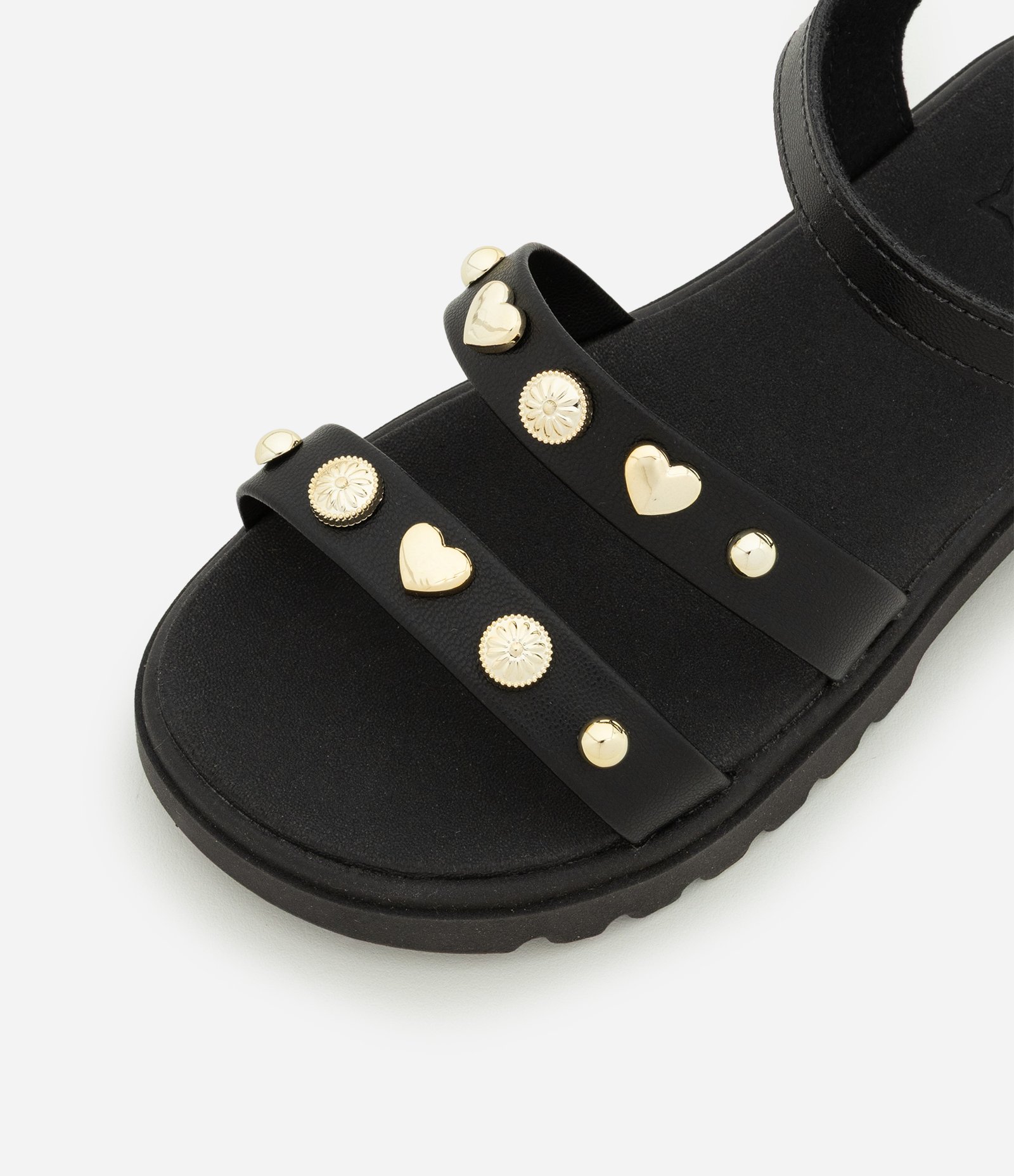 Sandália Infantil Tratorada com Tachinhas Aplicadas - Tam 28 ao 34 Preto 5