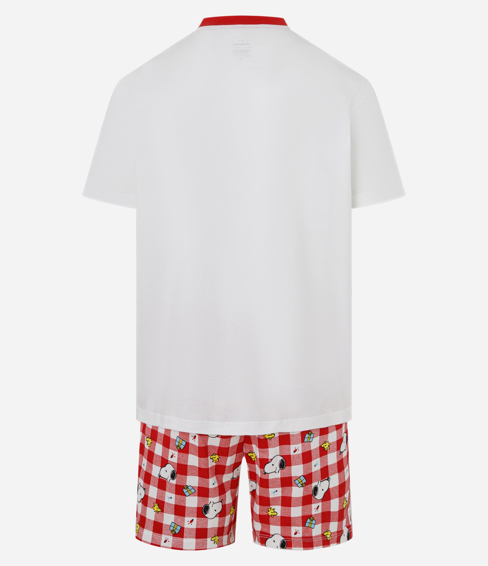 Pijama Curto Comfort em Algodão com Estampa Mini Me Peanuts Branco 6